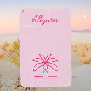 Search for palm tree golf towels Monogrammed
