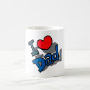 Search for i love dad mugs Red heart
