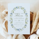 Search for blue floral wreath invitations Garden