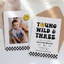 Search for 3 photo birthday invitations Boy 3rd birthday