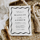 Search for black and cream wedding invitations Calligraphy