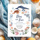 Search for nautical birthday invitations Under the sea
