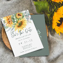 Search for sunflower save the dates Eucalyptus