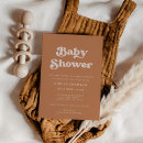 Search for brown baby shower invitations Modern simple
