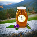 Search for white bee stickers Honey jar