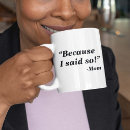 Search for bossy humour mugs Quote