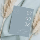 Search for dusty blue wedding save the dates Typography