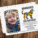 Search for tiger party invitations Gender neutral