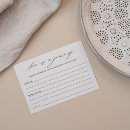 Search for bridal shower advice cards Bride and groom