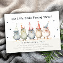 Search for bird birthday invitations Watercolor