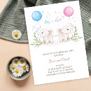 Search for elephant gender reveal invitations Cute