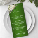 Search for emerald green menus Botanical