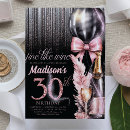 Search for champagne 30th birthday invitations Luxury