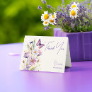 Search for purple bridal thank you cards Floral