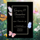 Search for 5x7 gold black butterfly invitations Script