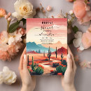 Search for desert cactus invitations Earth tones