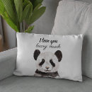 Search for panda cushions Black and white
