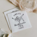 Search for bachelorette napkins Black and white