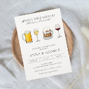 Search for beer and wine invitations Cheers to love