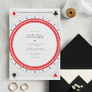 Search for playing card wedding invitations Red