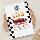 Search for race on over invitations Vintage car