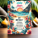 Search for hula birthday invitations Hibiscus