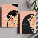 Search for orange and black wedding invitations Botanical