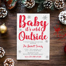 Search for baby christmas invitations Red