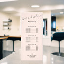Search for salon service menu rack cards Elegant