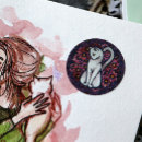 Search for white cat stickers Pink