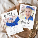 Search for she did it graduation invitations College
