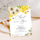 Search for honey bee birthday invitations Yellow