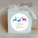 Search for reindeer silhouette stickers Merry christmas