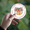 Search for bell flower stickers Merry christmas