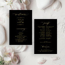 Search for black gold wedding programmes Ceremony