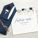 Search for blue and silver napkins Bridal shower