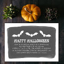 Search for bat halloween invitations Black and white