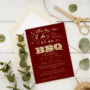 Search for bbq wedding invitations Red