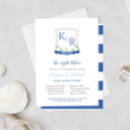 Search for nautical rehearsal dinner invitations Watercolor
