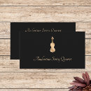 Search for violin business cards Elegant