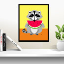 Search for racoon art posters Wildlife