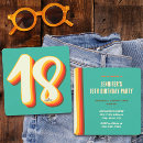 Search for retro 18th birthday invitations Eighteenth