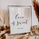Search for love is sweet wedding signs Reception