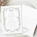 Search for spring summer wedding invitations Sage green