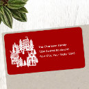 Search for winter scene return address labels Snow