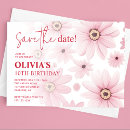 Search for kids birthday save the dates Pink