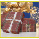 Search for holiday plaid wrapping paper Red green plaid