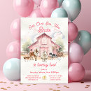 Search for pink farm invitations Watercolor