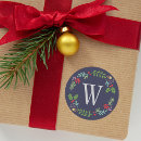 Search for blue monogram stickers Greenery