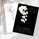 Search for white orchid bridal shower invitations Modern
